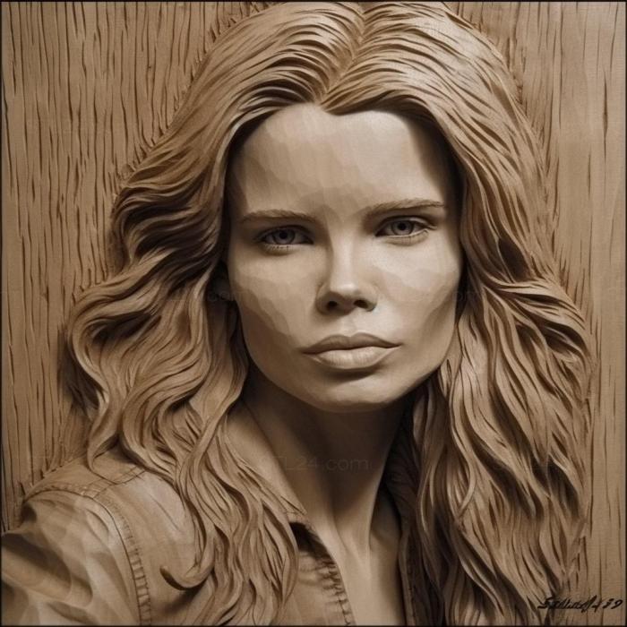 Famous (Kim Basinger 1, 3DFMS_6892) 3D models for cnc